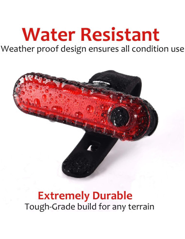 4 Luces LED Recargables USB para Bicicleta Boao Impermeables