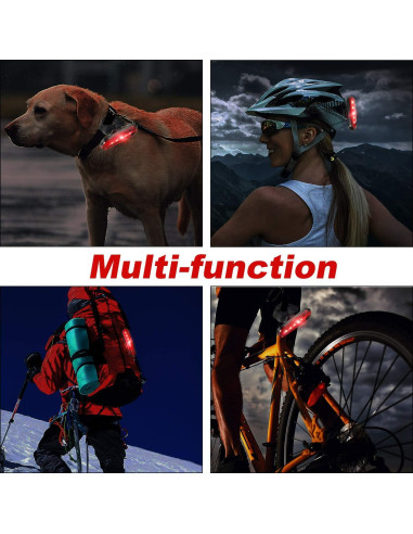 4 Luces LED Recargables USB para Bicicleta Boao Impermeables