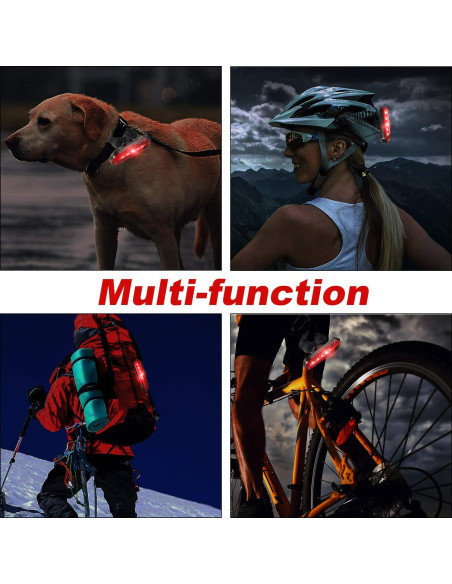 4 Luces LED Recargables USB para Bicicleta Boao Impermeables