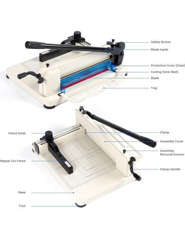 Cortadora de Papel Guillotina NOKAPIN A4 30.48 cm Alta Resistencia