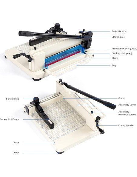 Cortadora de Papel Guillotina NOKAPIN A4 30.48 cm Alta Resistencia