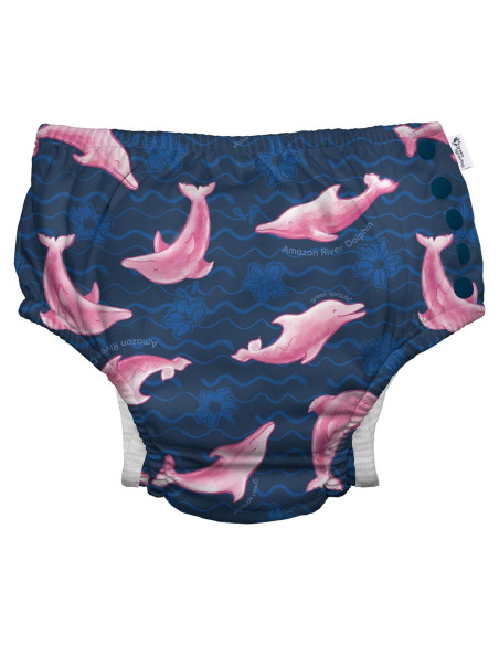 Pañal de Natación Reutilizable i play Eco Snap UPF 50 - Delfín Pañal de Natación Reutilizable i play Eco Snap UPF 50 - Delfín