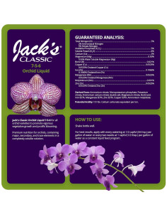 Fertilizante Líquido Jack's Classic 7-5-6 para Orquídeas 236.6 ml 2