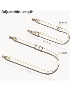 Cuerda para Teléfono Cruzada EKAX Ajustable Nylon Gris/Negro 2