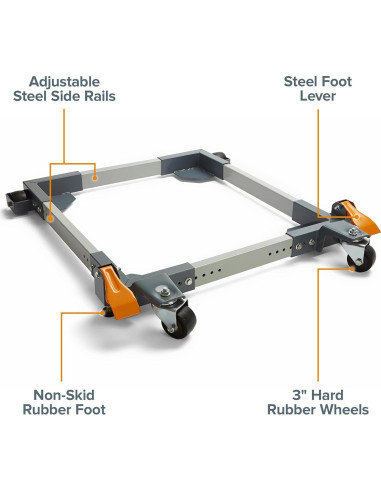 Base Móvil Bora Portamate PM-3500 - Alta Resistencia 680 kg