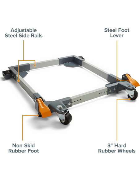 Base Móvil Bora Portamate PM-3500 - Alta Resistencia 680 kg