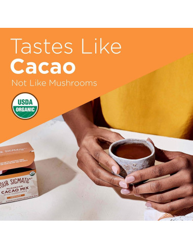 Cacao Instantáneo Cuatro Sigmatic con Cordyceps y Jengibre 10 Paquetes
