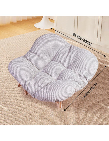 Hamaca elevada para gatos Bitbat DMMC-T 60x60cm Gris Madera