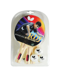 Set de Raquetas de Tenis de Mesa Butterfly RDJ4 para 4 Jugadores
