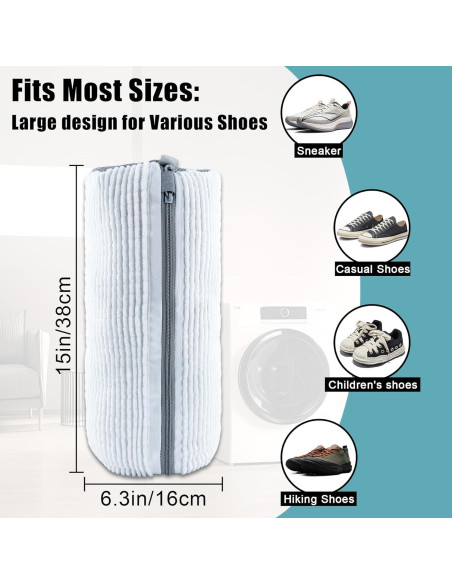 Bolsa de Lavado de Zapatos CNEYSID XXL - 2 Pcs Microfibra