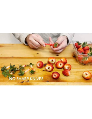 Removedor de Corazón de Fresa Berry Blaster 2-Pack