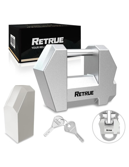 Cerradura Cibernética RETRUE para Remolque 1.2" Ancho Plata