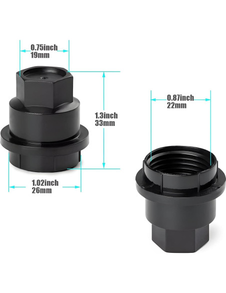 20 Tapas de Cubierta de Tuerca de Llantas WESEAGO para Chevrolet S10