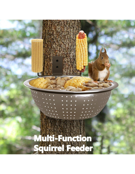 Paquete de 2 Comederos para Ardillas y Aves Ofasixx 21.6 cm