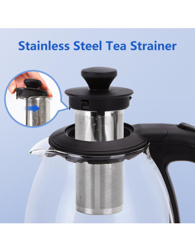 Hervidor Eléctrico Taylor Swoden 1L con Infusor y Apagado Automático