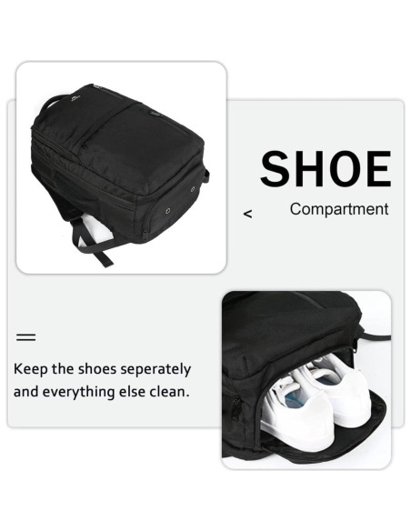 Mochila de Viaje MATEIN para Laptop 15.6" Negra con USB