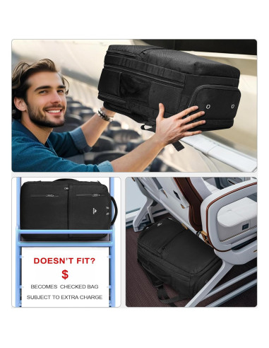 Mochila de Viaje MATEIN para Laptop 15.6" Negra con USB