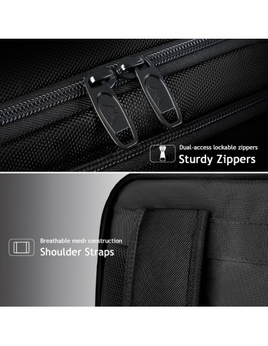 Mochila de Viaje MATEIN para Laptop 15.6" Negra con USB