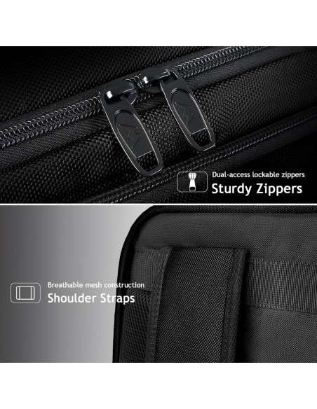 Mochila de Viaje MATEIN para Laptop 15.6" Negra con USB