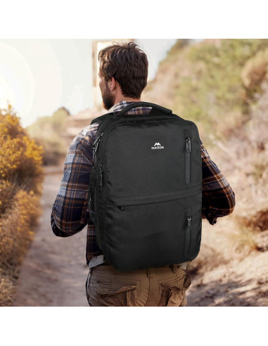 Mochila de Viaje MATEIN para Laptop 15.6" Negra con USB
