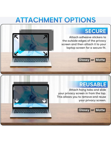 Filtro de Privacidad Yamaya 14" para Laptop 16:9 Removible