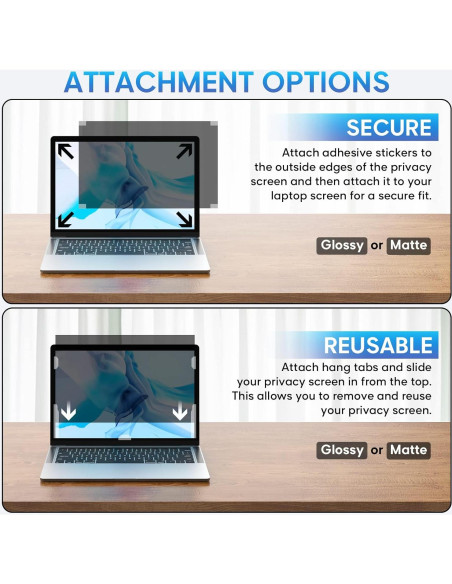 Filtro de Privacidad Yamaya 14" para Laptop 16:9 Removible Filtro de Privacidad Yamaya 14" para Laptop 16:9 Removible