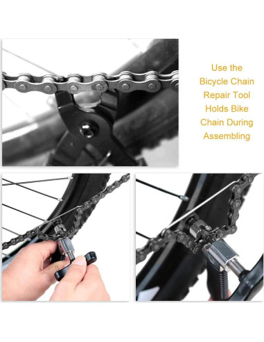 Kit de Herramientas WOTOW para Reparación de Cadenas de Bicicleta