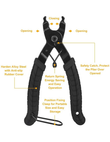 Kit de Herramientas WOTOW para Reparación de Cadenas de Bicicleta
