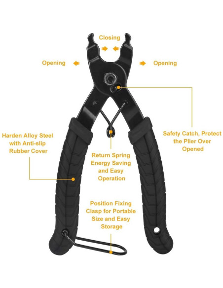 Kit de Herramientas WOTOW para Reparación de Cadenas de Bicicleta