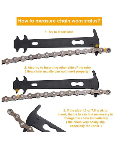 Kit de Herramientas WOTOW para Reparación de Cadenas de Bicicleta