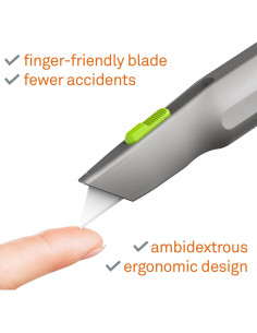 Cuchillo Utilitario Retráctil Slice 10491 Mango Metálico 2