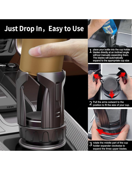 Expansor Soporte Tazas Coche Zeyitian Ajustable 1PACK