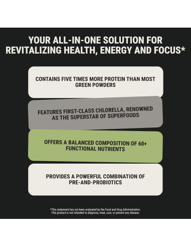 Suplemento de Proteínas Verdes ON3 Athletic Herbal 30 Porciones