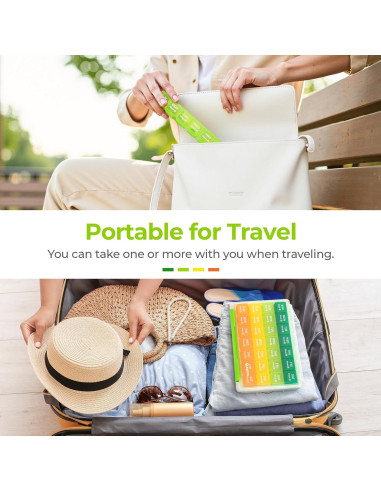 Organizador de Pastillas Mensual AUVON 28 Días a Prueba de Humedad