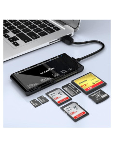 Lector de Tarjetas 7 en 1 Rocketek USB 3.0 5Gbps para SD CF
