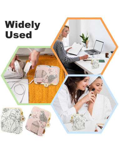 Bolsa de Almacenamiento Menstrual Cobee 2PCS Pájaro 12x12cm