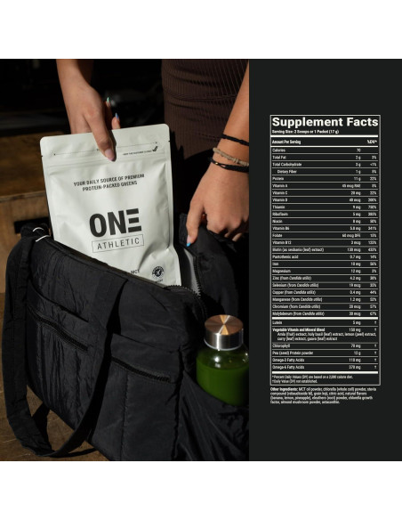 Suplemento de Proteínas Verdes ON3 Athletic Herbal 30 Porciones