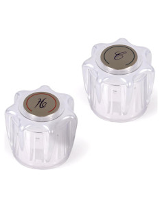 Perillas de Ducha de Acrílico Transparente Ryutain 2 Piezas