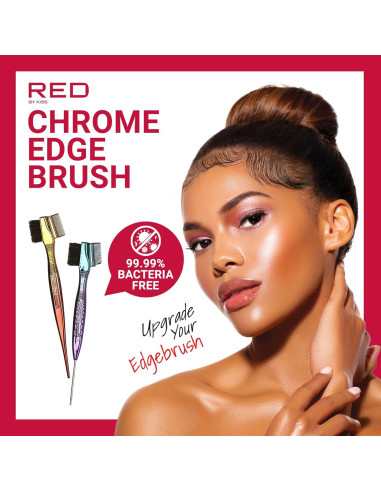 Cepillo de Bordes RED by Kiss 3-en-1 con Cerda de Jabalí