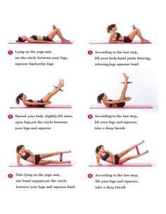 Anillo de Yoga Pilates Ajustable Genérico 6.8-13.6 kg 2