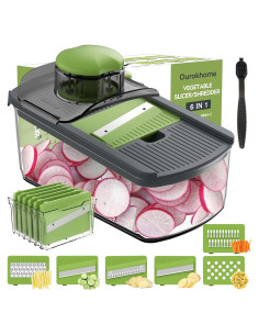 Cortadora de Mandolina Ourokhome 6 Cuchillas Acero Inoxidable