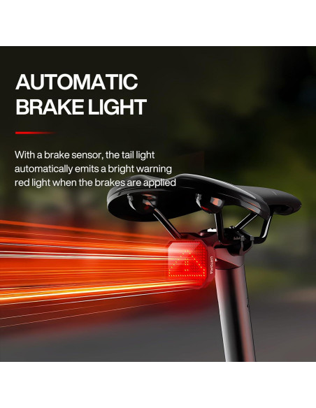 Luz Trasera Inteligente URTOPIA WT28 LED Recargable IP66 Luz Trasera Inteligente URTOPIA WT28 LED Recargable IP66