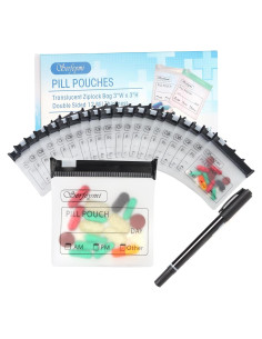 Bolsas Organizadoras de Pastillas Serfeymi 32 Pcs 76x76mm