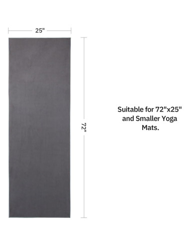 Toalla de Yoga Xoofewal 183x64 cm Microfibra Antideslizante