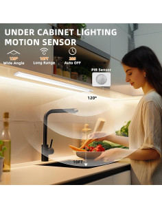 Luces Bajo Gabinete Inalámbricas KYEKIO 54 LED 30.48cm 3Pack 2