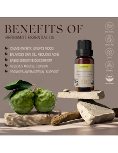 Aceite Esencial de Bergamota Alizé 10ml Orgánico 100% Puro 2