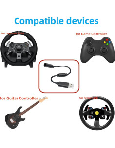Cable USB de Ruptura BFZDYQL para Volantes Thrustmaster 2
