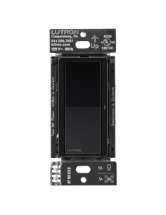 Interruptor de Luz Inteligente Lutron Claro Caseta 5A Negro