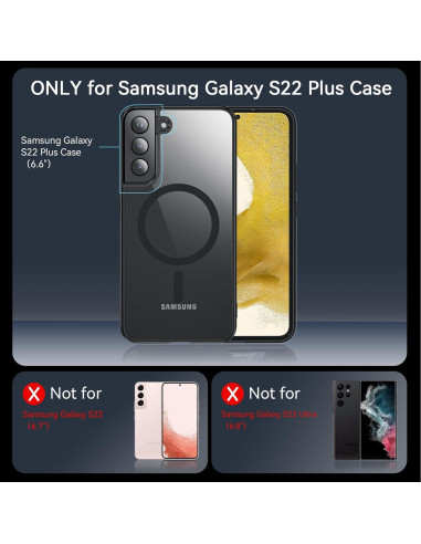 Funda OWKEY para Samsung Galaxy S22 Plus 5G Antihuellas