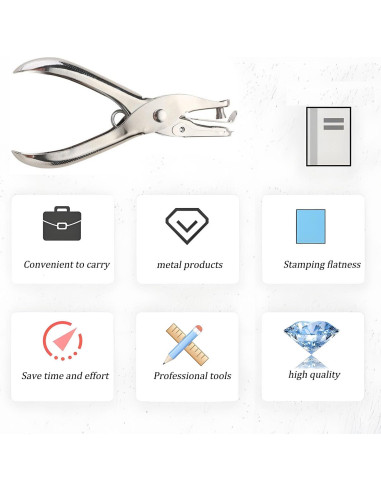 Perforador de Agujeros TENOC PPHS01SL 6mm para Oficina y Escuela